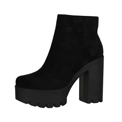 Imagen de Elara Botines Chelsea para Mujer Chunkyrayan Negro HQ115 Black 37