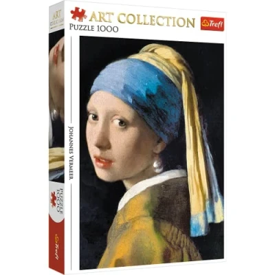 Imagen de Trefl Ein Mädchen mit, Jan 1000 Piezas, Colección de Arte, Adultos y niños a Partir 12 años Puzzle, Color la Joven Perla, Johannes Vermeer