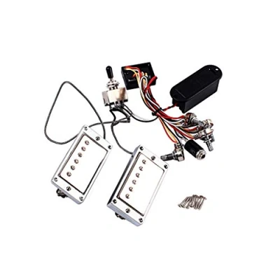 Imagen de Alnicov 1 juego de pastillas guitarra LP activas Humbucker con caja batería circuito electrónico