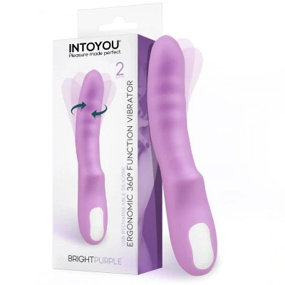Imagen de Vibrador Y Rotador Doble Motor 360º Usb Únihörn Brightpurple 10 Funciones De Vibración Violeta