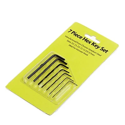 Imagen de jiamins llave Allen 7pcs llaves Allen: 0,7 A 3 0 mm, en acero allié Durable