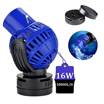 Imagen de EXLECO Bomba de Olas, Flujo para Acuarios Wave Maker Rotacion 360 Grados Circulación 10000L/H 16W Agua Dulce y Salada Máximo 60cm con Ventosa (JVP 133)