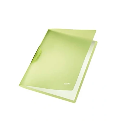 Imagen de LEITZ 41760155 Dossiers RAINBOW PP rígido clip plástico negro DIN A4 capacidad 30 hojas color verde