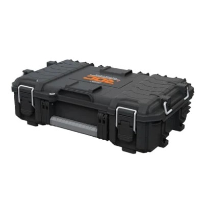 Imagen de Keter ROC Pro Gear Maletín resistente para herramientas eléctricas, color negro y gris