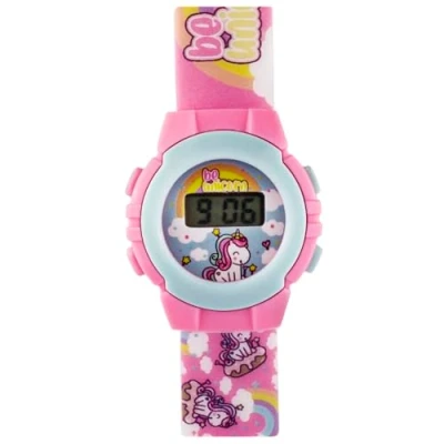 Imagen de Coriex relojes para niños: modernos digitales elegantes y prácticos jóvenes creadores de tendencias. Hora fecha en diferentes diseños, Unicornio., Correa