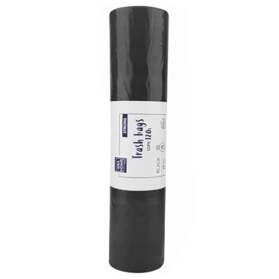 Imagen de IDEA HOME Bolsas de Basura Plástico 120L Resistentes Sacos para Reciclar 25 Unidades, Negro