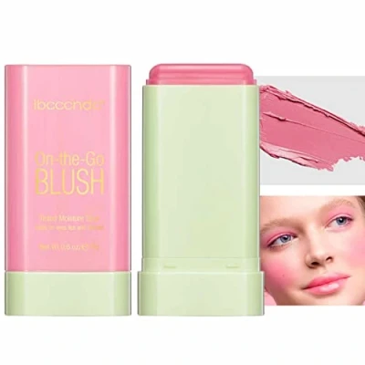 Imagen de Kasmole rubor humectante con tinte mejillas mate para un brillo natural 0.6oz Blush Stick, Maquillaje Larga duración