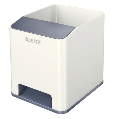 Imagen de Leitz Cubilete con Función de Altavoz, WOW, Blanco/Gris, 53631001
