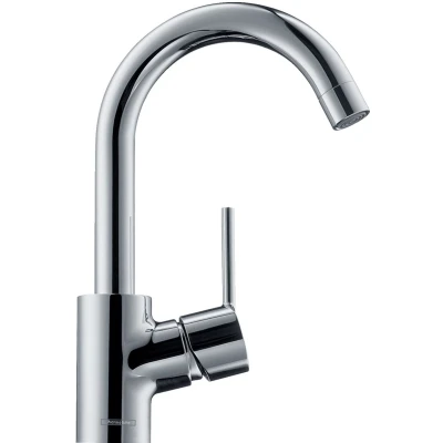 Imagen de hansgrohe Talis S Grifo Monomando de Lavabo con Vaciador Automático y Caño Giratorio 360, Cromo, 32070000