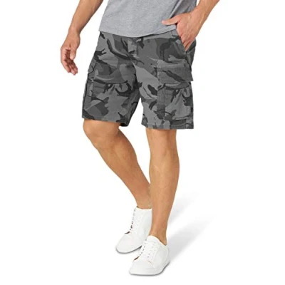 Imagen de Wrangler Authentics Classic Cargo Stretch Short Pantalones Cortos, Camuflaje Antracita, 46 para Hombre