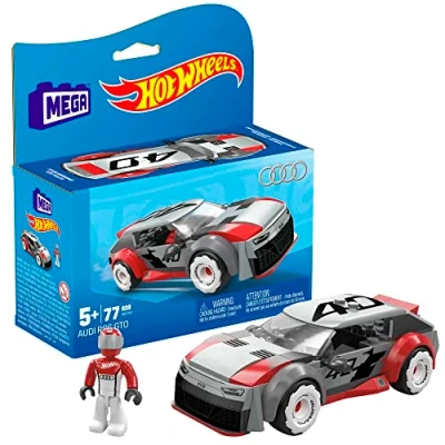 Imagen de MEGA Hot Wheels Audi RS 6 GTO Concept, Juguete de construcción, Coche con 77piezas y 1 minifigura, Regalo para niños niñas a Partir 5 años, HKF94
