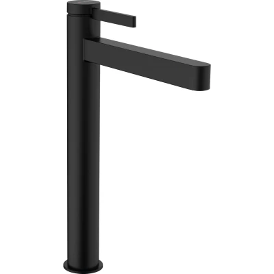 Imagen de hansgrohe Finoris Grifo monomando de lavabo 260, con vaciador Push Open, negro mate, 76070670