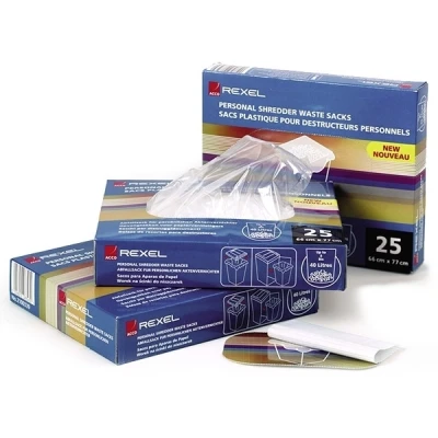 Imagen de REXEL 40060 100 Bolsas para destructora AS100 40l.
