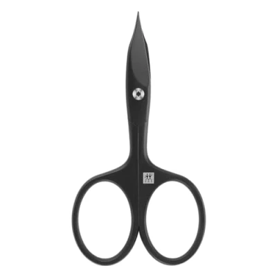 Imagen de ZWILLING Tijeras combinadas para uñas (tijeras y cutículas, filo curvado punta fina un corte preciso), premium, negras, 90 mm