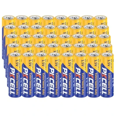 Imagen de 40 Pilas AA de Alta Potencia 1,5 V, Zinc, Carbono, para Juguetes, mandos a Distancia, Luces, Unidades PKCELL