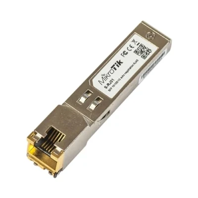 Imagen de Mikrotik S RJ01 Gigabit Ethernet Módulo conmutador de Red (Gigabit Ethernet, 10,100,1000 Mbit/s, 0,1 km, 1,25 Gbit/s, 0 85 C, RoHS)