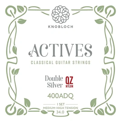 Imagen de KNOBLOCH STRINGS cuerdas de Guitarra Española 400ADQ Actives Double Silver Tensión Media Alta 34.0 Graves Brillantes y Agudos Suaves Sonido Lírico &amp; Potente Juego Flamenca Clásica