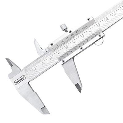 Imagen de NORTOOLS Calibrador Vernier profesional de acero inoxidable para mediciones interiores,exteriores,profundidad y escalones,6 pulgadas /150 mm/0.001&quot;/0.02 mm estrictamente control calidad pc por