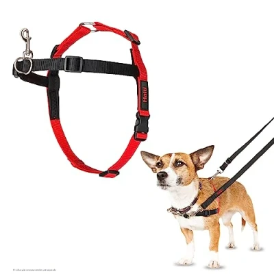 Imagen de Arnés de control frontal HALTI para evitar que tu perro tire la correa, Ajustable, Ligero y Fácil Usar. Adiestramiento canino antitirones perros pequeños (Talla S)