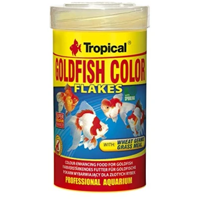 Imagen de Tropical Goldfish color Alimento básico de en forma escamas,100 Ml
