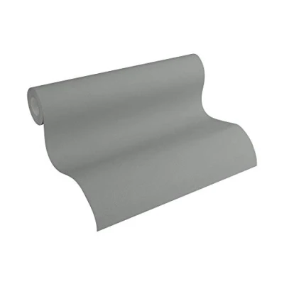 Imagen de A.S. Création 309143 3091 43 Papel pintado para pared, liso, 10,05 x 0,53 m, gris, fabricado en Alemania