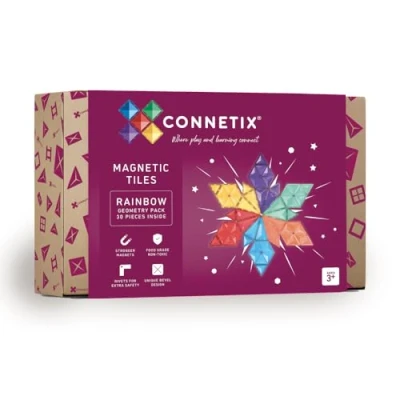 Imagen de Connetix Geometría Arco Iris Pack 30 Piezas
