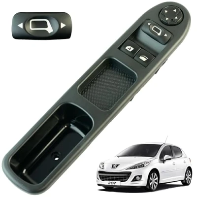Imagen de STARKIT PERFORMANCE Botonera elevalunas compatible para Peugeot 207 y C3 Picasso (2006 2017) mando delantero izquierdo (conductor) 6554QC