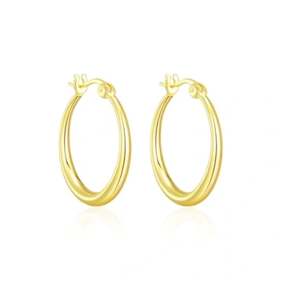 Imagen de Philip Jones Pendientes de aro chapados en oro 20 mm, Chapado