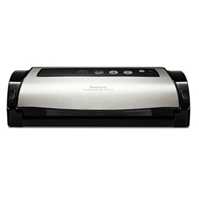 Imagen de Envasadora al vacío Tefal VACUPACK PLUS VT2560, inox, 130W, sellado y vacío, dos rollos, Gris negro