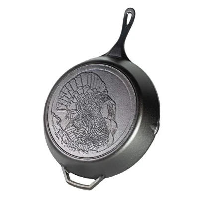 Imagen de Lodge Wildlife Sartén de hierro fundido 33,7 cm con escena pavo