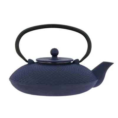 Imagen de TheKitchenette 7321629 Tetera de Hierro colado Fuji 0,8 litros, Azul