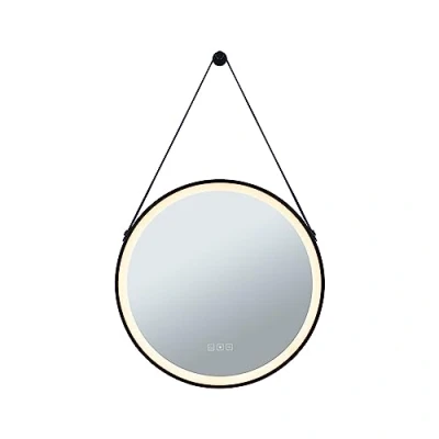 Imagen de Paulmann Mirra espejo colgante Ø59cm CCT dim negro