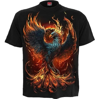 Imagen de Spiral Ashes Reborn Hombre Camiseta Negro XL 100% algodón vorne Bedruckt, Hinten Bedruckt Regular