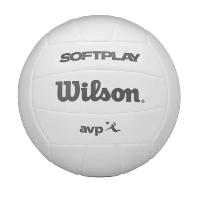 Imagen de WILSON AVP Soft Play Balón de voleibol, tamaño oficial, color blanco