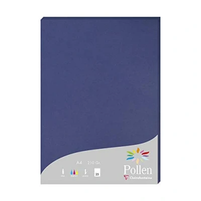 Imagen de Clairefontaine Pollen Papel de calco, 21 x 29,7 cm, color azul ocuro
