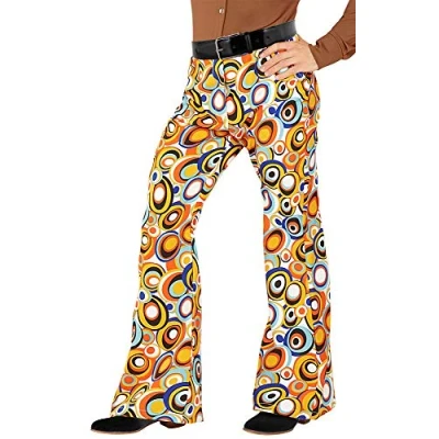 Imagen de WIDMANN MILANO PARTY FASHION pantalones hombre años 70 burbujas, acampanados, flower power, estilo disco