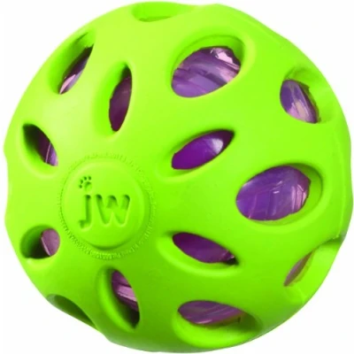 Imagen de JW JW47014 Juguete Crackle Ball Medium, Pelota De Goma con Un Corazón Plástico Embotellado para Perros, M