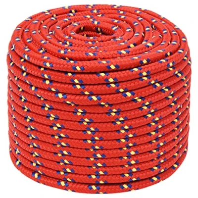 Imagen de vidaXL Cuerda de Barco Polipropileno Rojo 12 mm 100 m
