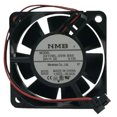 Imagen de NMB 2410ML 05W B60 DC 24V 0.17A 2 wire 6CM 6025 Axial cooling fan