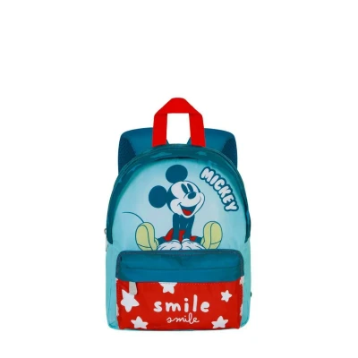 Imagen de Disney Mickey Mouse Smile Mochila Preescolar Joy, Azul, 22 x 27 cm, Capacidad 5 L
