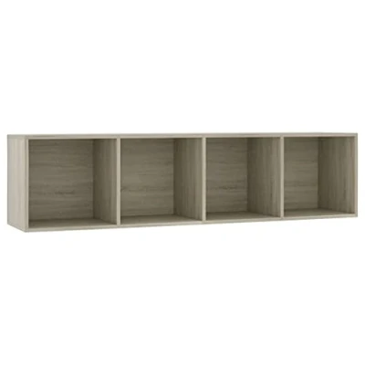 Imagen de vidaXL Estantería/Mueble para TV Casa Hogar Decoración Estilo Diseño Mobiliario Muebles Sala Salón Bricolaje Terraza 143x30x36 cm Color Roble Sonoma