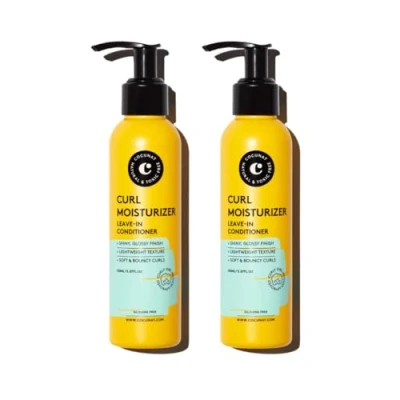 Imagen de COCUNAT Pack 2 Curl Moisturizer Leave in Desenreda, Define e Hidrata el Rizo Flexible, Brillante y Suave Máxima Hidratación Método Curly Elimina Encrespamiento (Frizz) 150ml