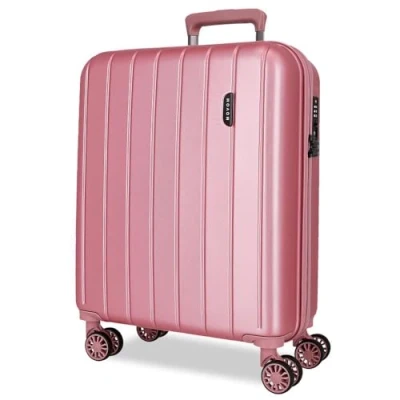 Imagen de Movom Wood Maleta de Cabina Rosa 40x55x20 cms Rígido 2,8 kgs Cierre TSA ABS 37L Equipaje Mano