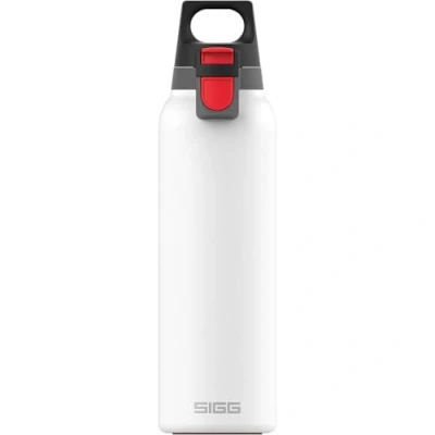 Imagen de SIGG Hot &amp; Cold ONE Light White Botella térmica (0.55 L), termo hermético sin sustancias nocivas, cantimplora de acero inoxidable 18/8 para uso con una mano