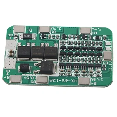 Imagen de 6S 15A 22V 24V Tablero de Protección Batería PCB BMS Celda Lones Litio Cargador 50 x 32 mm