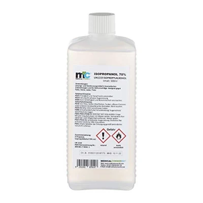 Imagen de Medicalcorner24® Isopropanol 70% alcohol isopropílico 500 ml 2 propanol