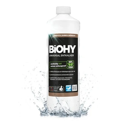 Imagen de BiOHY Descalcificador universal (1 botella de 1 litro) Universeel concentraat voor alle huishoudelijke apparaten Compatibel met koffiemachines en espressomachines (Entkalker)