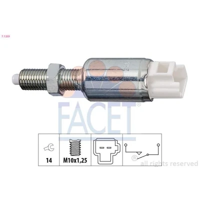 Imagen de FACET 7.1259 Conmutador, accionamiento embrague (control veloc.) Made in Italy OE Equivalent TOYOTA: Land Cruiser Prado 90, 120