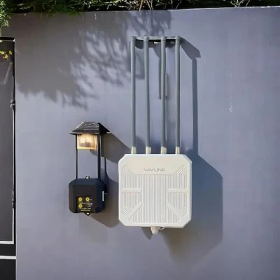 Imagen de WAVLINK AX3000 Repetidor WiFi Potente Exterior para Larga Distancia 300+Metros,2.4G+5G Amplificador de Señal Exterior,Mesh Outdoor Router Extender Access Point,WiFi 6 Soporte PoE