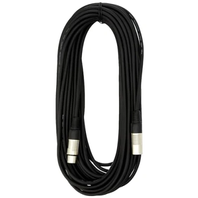 Imagen de Stagg SMC15 Cable de micrófono (conector XLR a conector XLR, 15 m), Negro